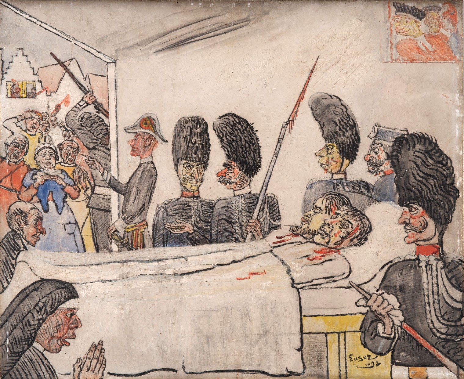 James Ensor, The gendarmes, 1892, collection Mu.ZEE, inv. SM000160