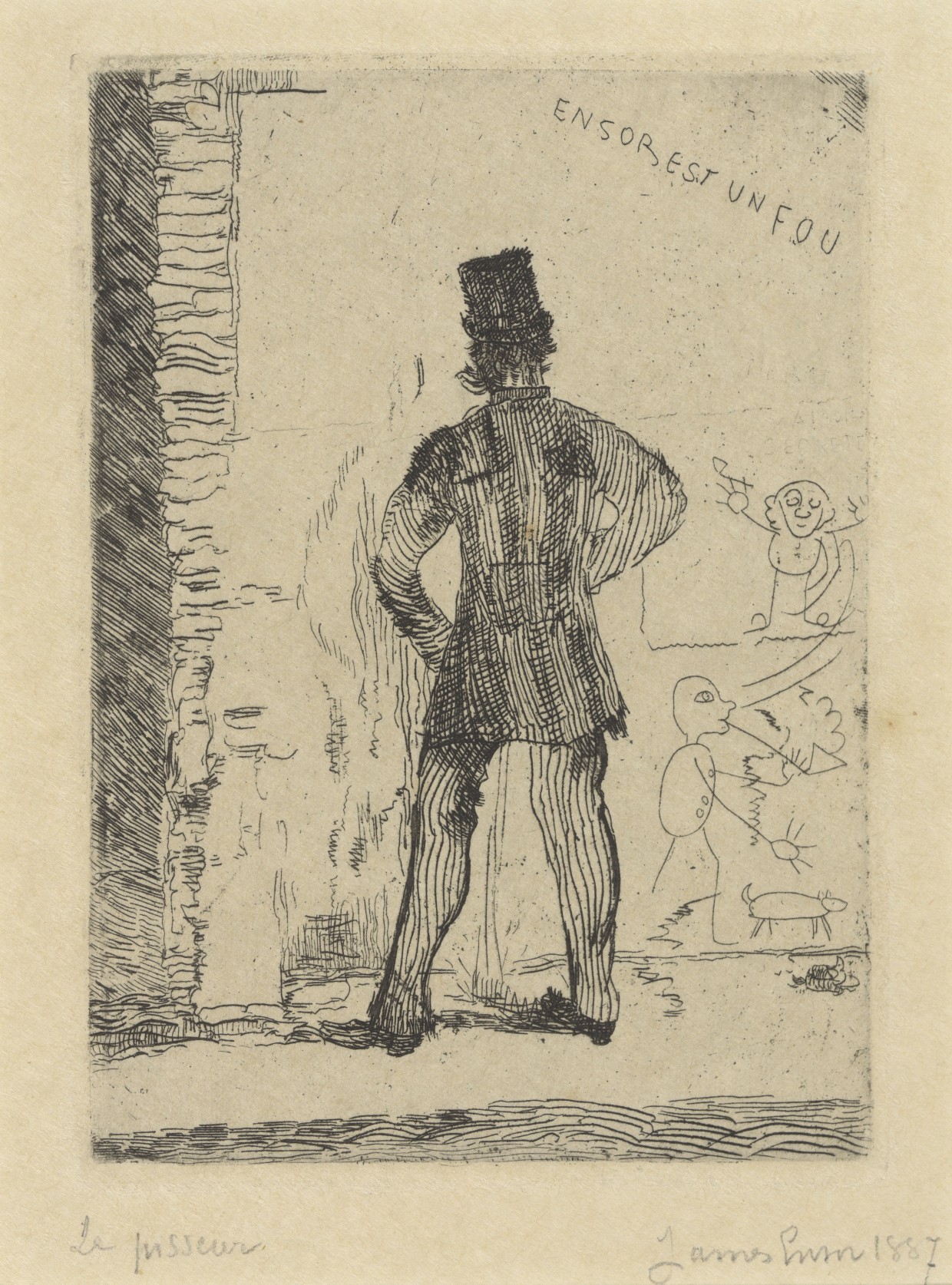 James Ensor, De pisser, 1887, collection Mu.ZEE, inv. SM001361