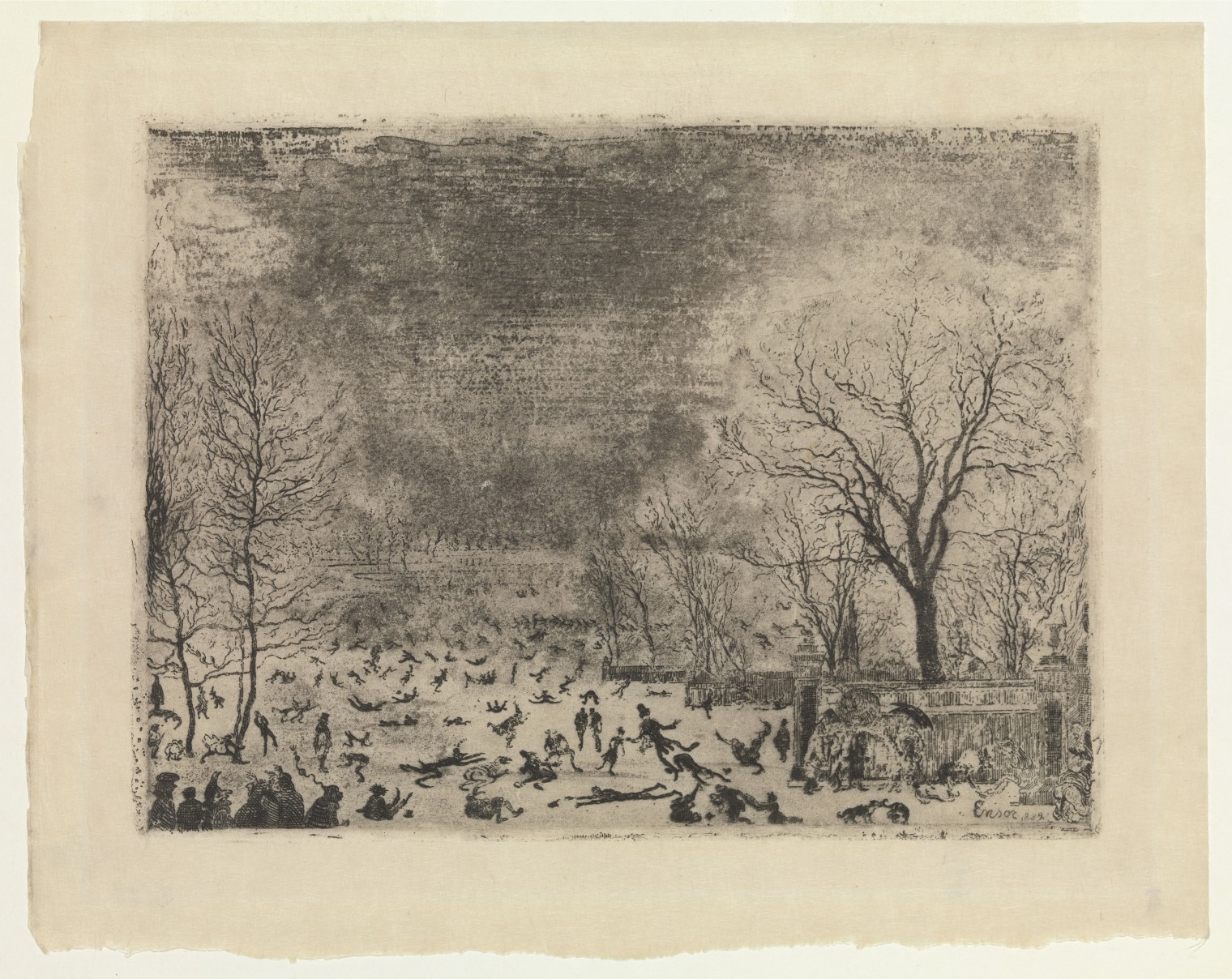 James Ensor, The Skaters, 1889, collection MSK, inv. 1998-B-65