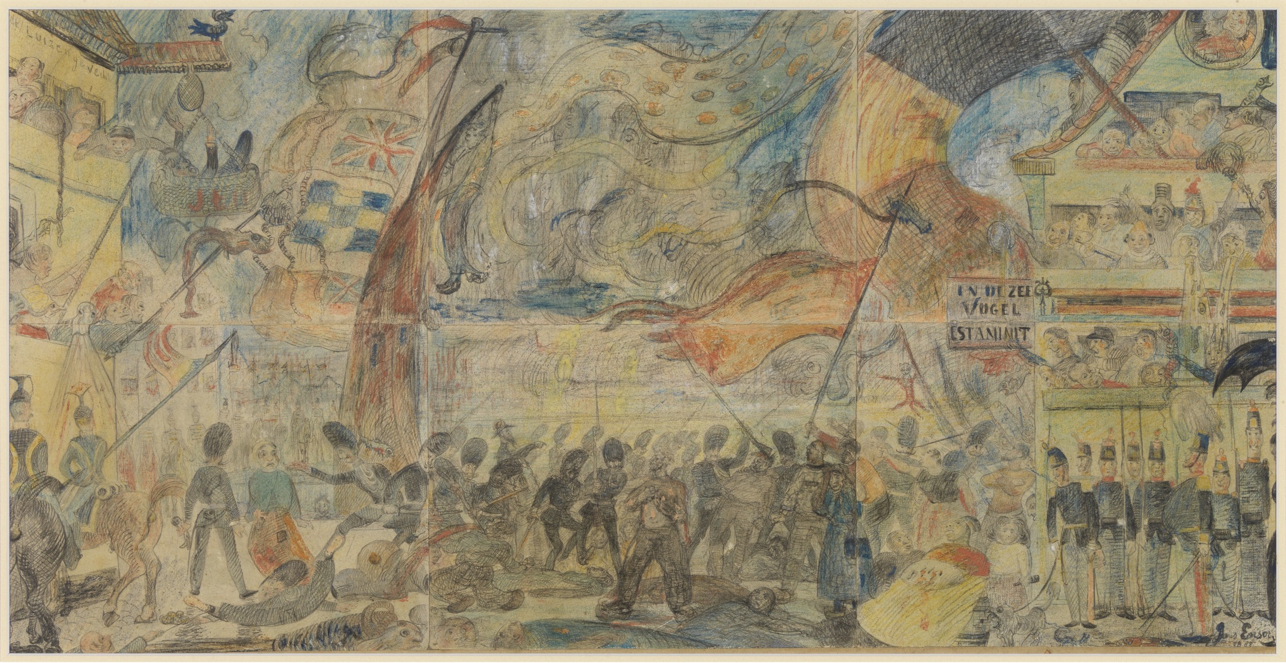 James Ensor, The Strike, 1888, collection KMSKA, inv. 2970