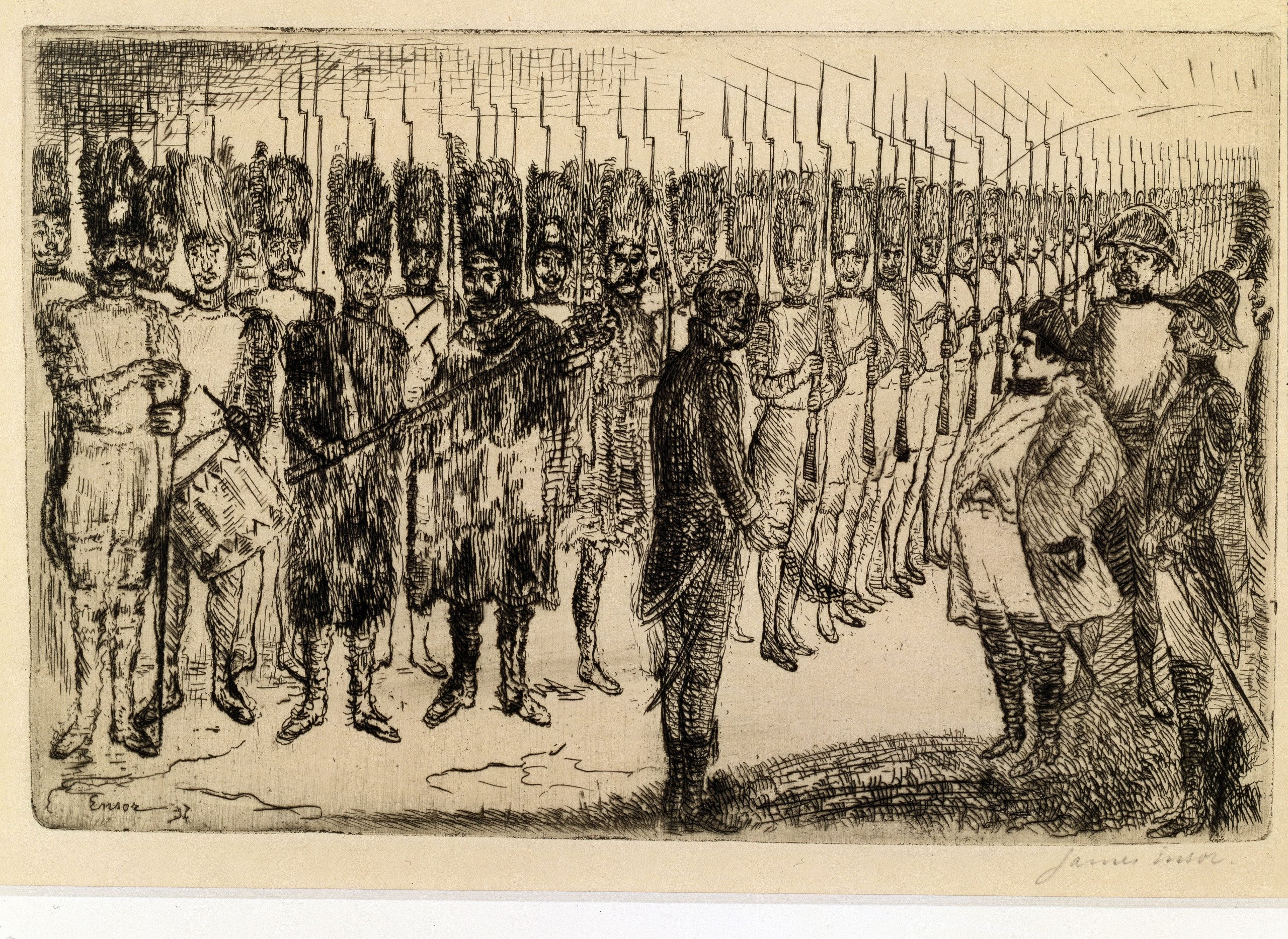 James Ensor, Napoleon's Farewell, 1897, collection MSK, inv. 1998-B-111