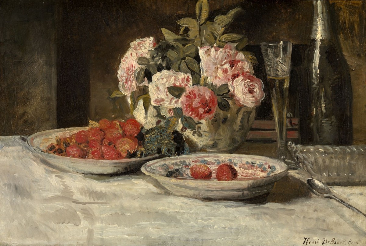 Henri De Braekeleer, Strawberries and Champagne