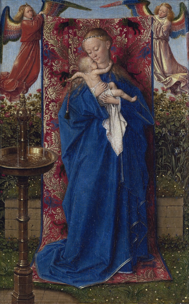 Jan van Eyck, Madonna bij de fontein, 1439, KMSKA