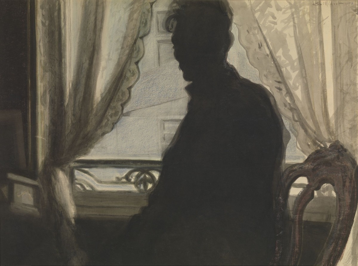 Léon Spilliaert, Silhouet van de schilder